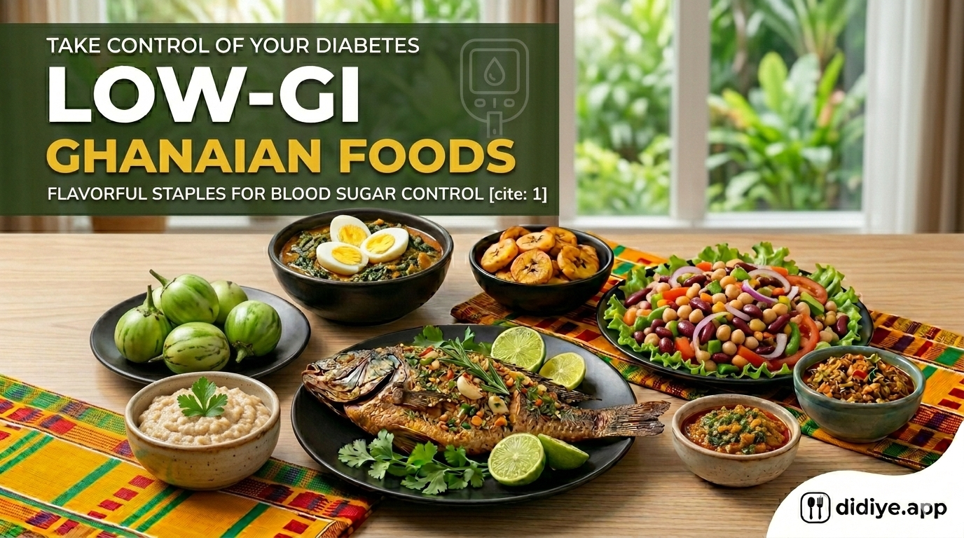 Diabetes-Friendly Ghanaian Foods: Complete Low-GI Guide & 7-Day Meal Plan